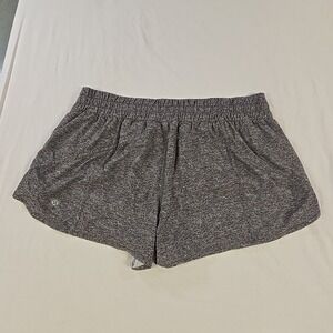 Lululemon Tracker Shorts Size 16 Gray Lined Gym Running Athleisure Wear